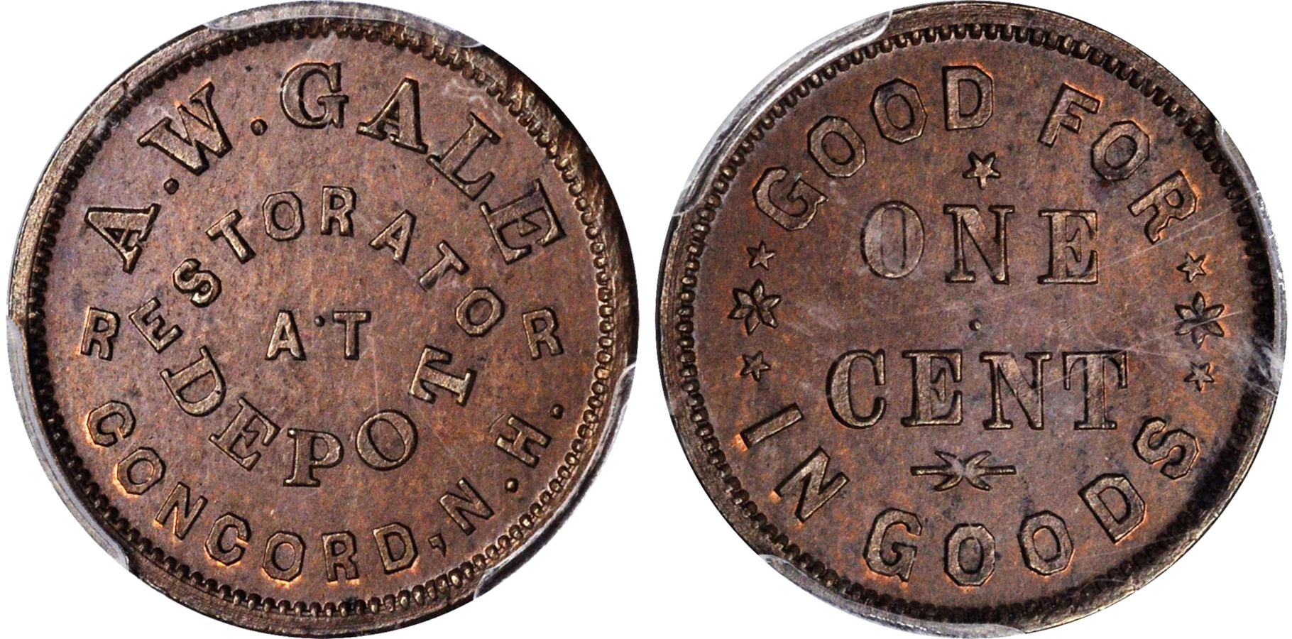 A collection of rare coins from New Hampshire