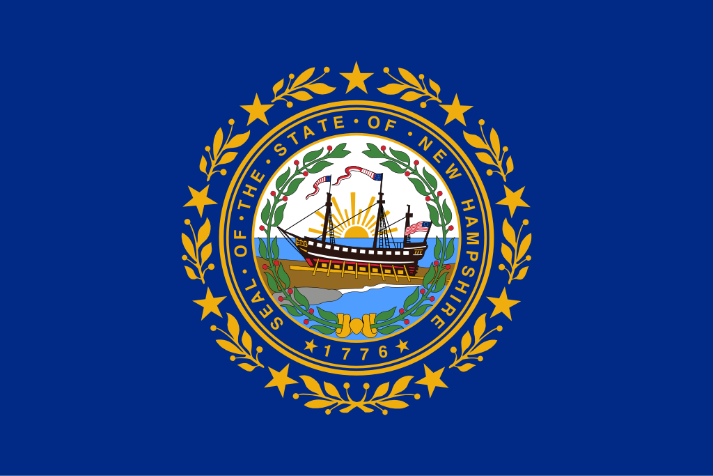 The state flag of New Hampshire
